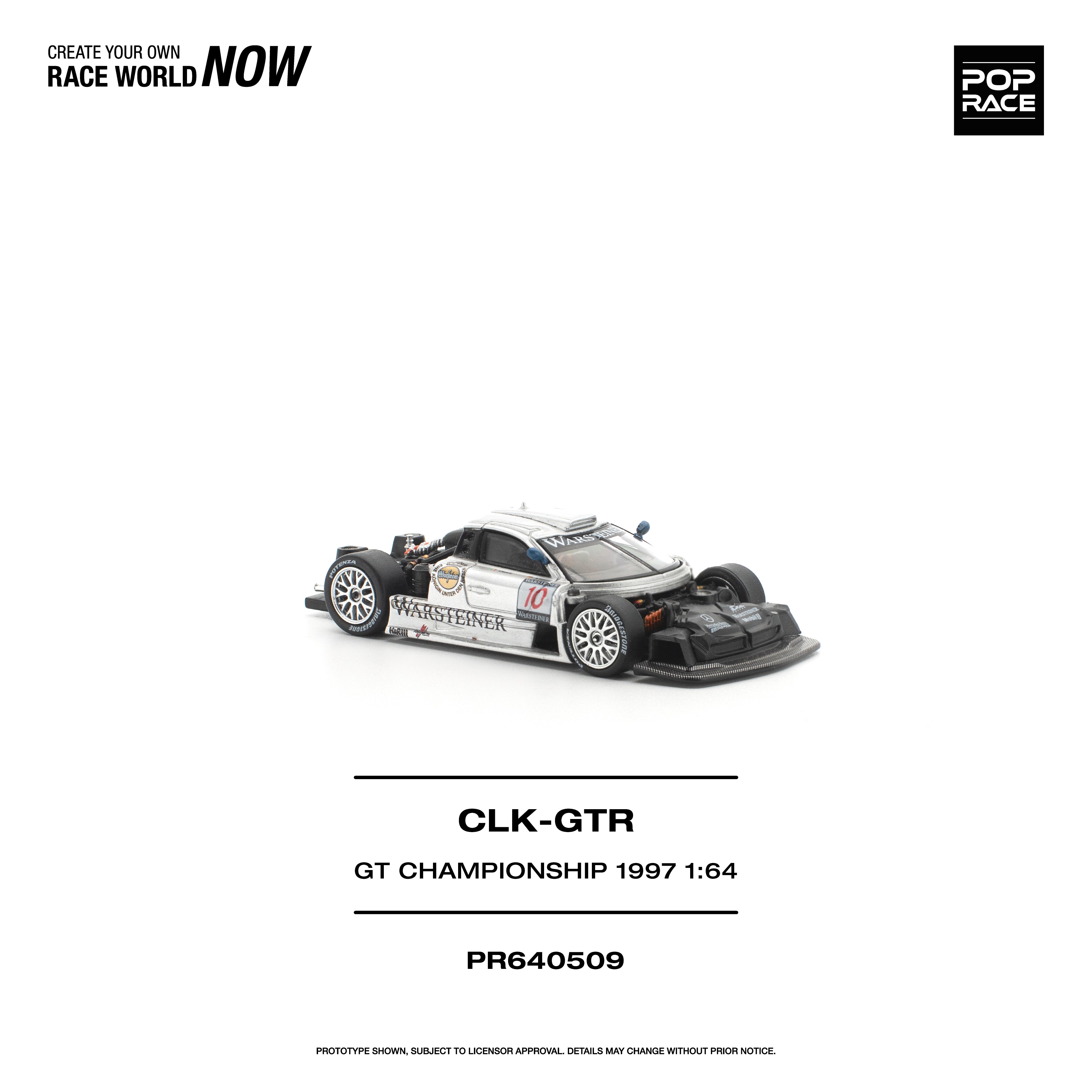 GT Racing 1:18 Mercedes CLK-GTR Mercedes AMG racing heritage with 1997 FIA GT Championship winner CLK GTR