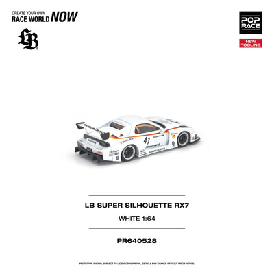 *PRE-ORDER* LB Super Silhouette RX7 (FD3S), 1:64 Scale (White)