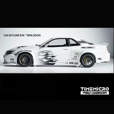 Premium scale diecast model car  – *HEC 2026* PSC Design - R34 Smilodon, 1:64 Scale (White) Collectible