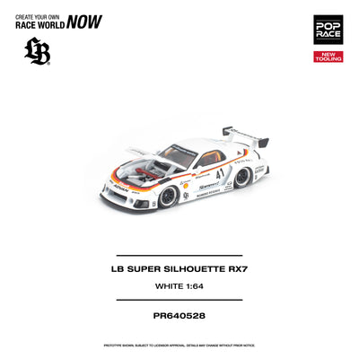 *PRE-ORDER* LB Super Silhouette RX7 (FD3S), 1:64 Scale (White)