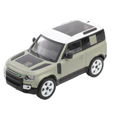 Premium scale diecast model car  – Land Rover Defender 90, Scale 1:64 (Green) Collectible