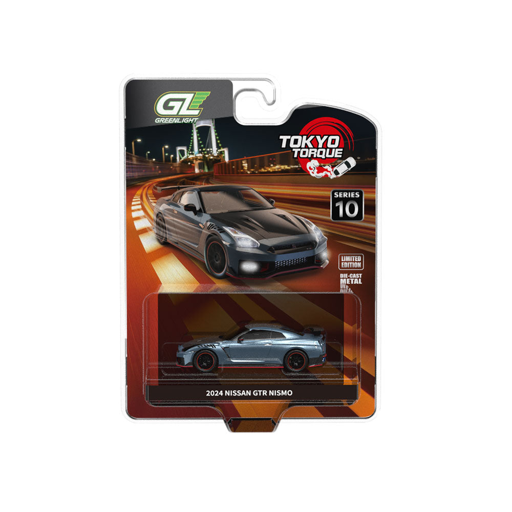 *PRE-ORDER* Tokyo Torque Series 10 - 2024 Nissan GTR NISMO - Stealth Gray (KCE) (New Tooling), 1:64 Scale