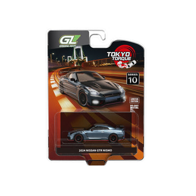 *PRE-ORDER* Tokyo Torque Series 10 - 2024 Nissan GTR NISMO - Stealth Gray (KCE) (New Tooling), 1:64 Scale
