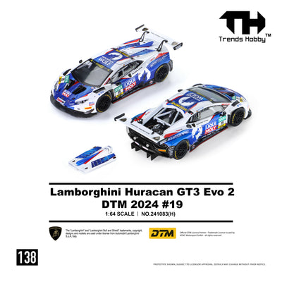 *PRE-ORDER* Lamborghini Huracan GT3 EVO2 - DTM 2024 No.19, 1:64 Scale