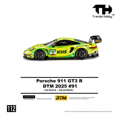 *PRE-ORDER* Porsche 911 GT3 R - DTM 2025 No.91, 1:64 Scale