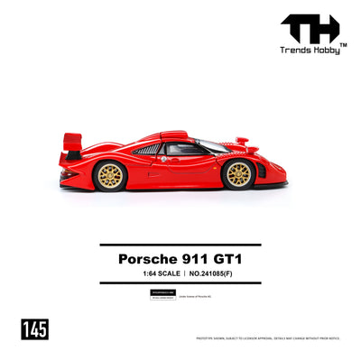 *PRE-ORDER* Porsche 911 GT1 199, 1:64 Scale (Red)