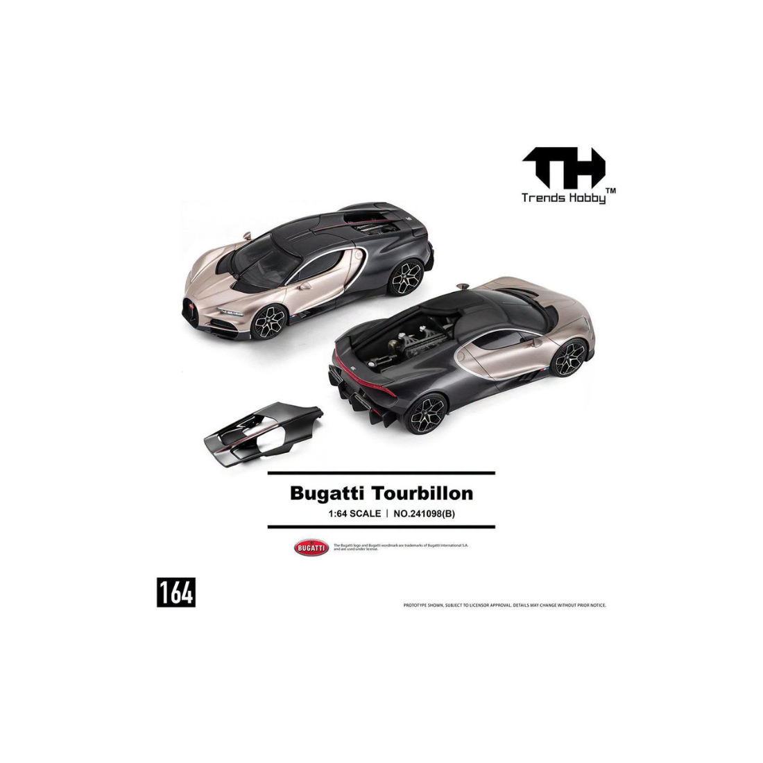 *PRE-ORDER* Bugatti Tourbillon Gold, 1:64 Scale