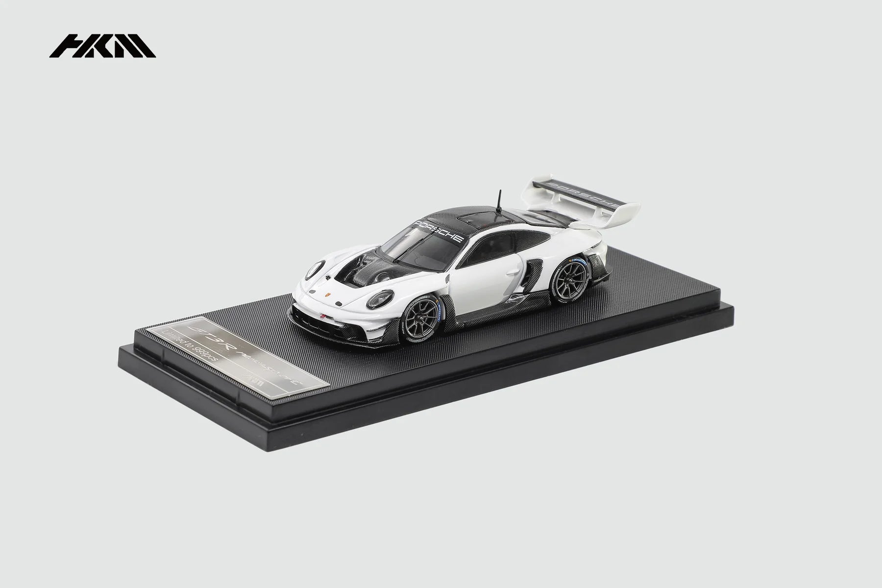 Porsche 911 (992) GT3 R (Rennsport), (Limited to 999), 1:64 Scale (White)