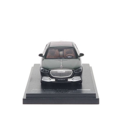 Premium scale diecast model car  – Mercedes-Benz Maybach S 680 V12 Edition - 2025, 1:64 Scale (Olive Metallic / Obsidian Black) Collectible