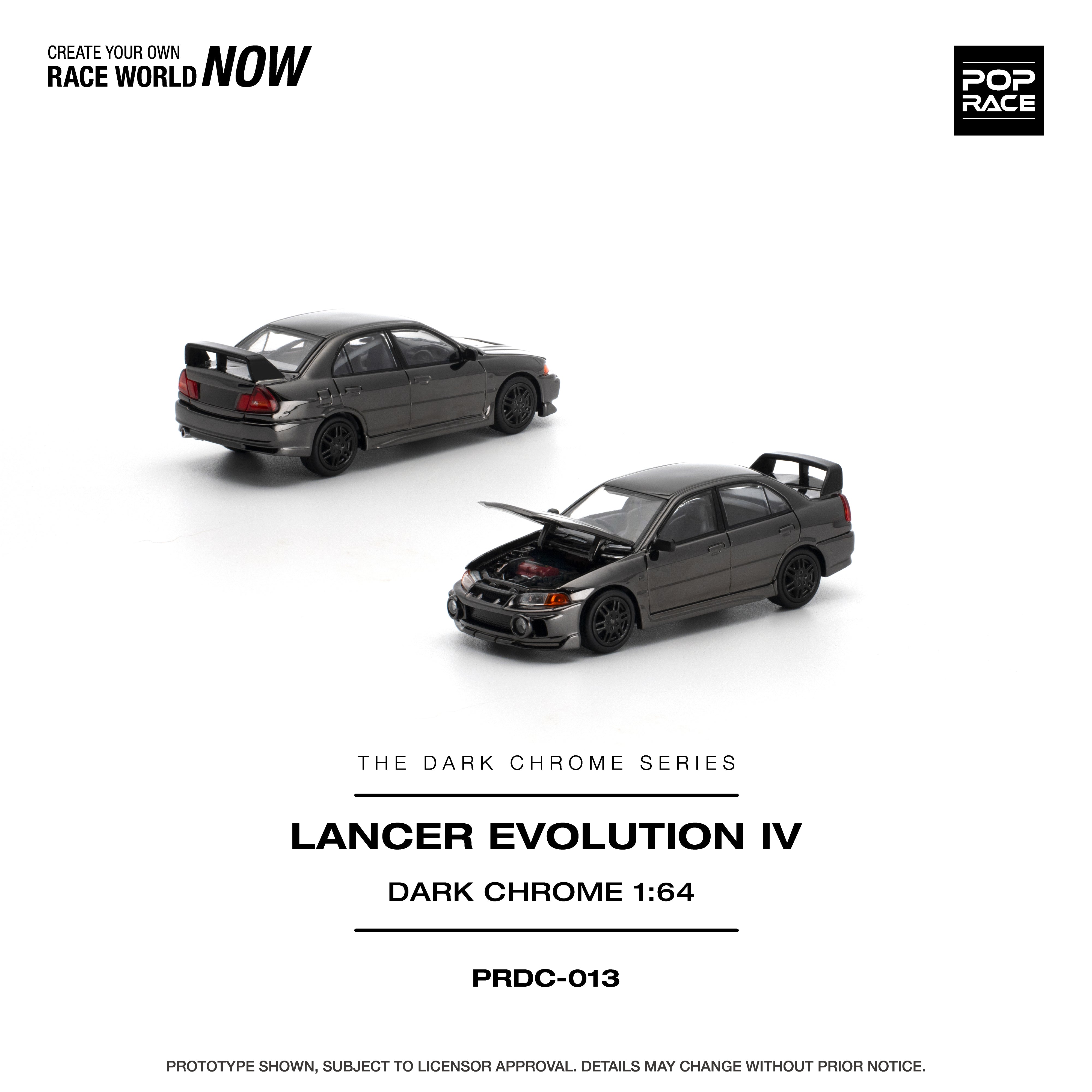 *PRE-ORDER* Lancer Evolution IV Dark Chrome, 1:64 Scale