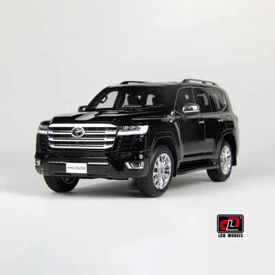 Premium scale diecast model car  – Toyota Land Crusier 300-ZX, 1:18 Scale (Black) Collectible