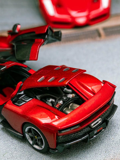 Ferrari F80 Rosso Supercar, 1:64 Scale