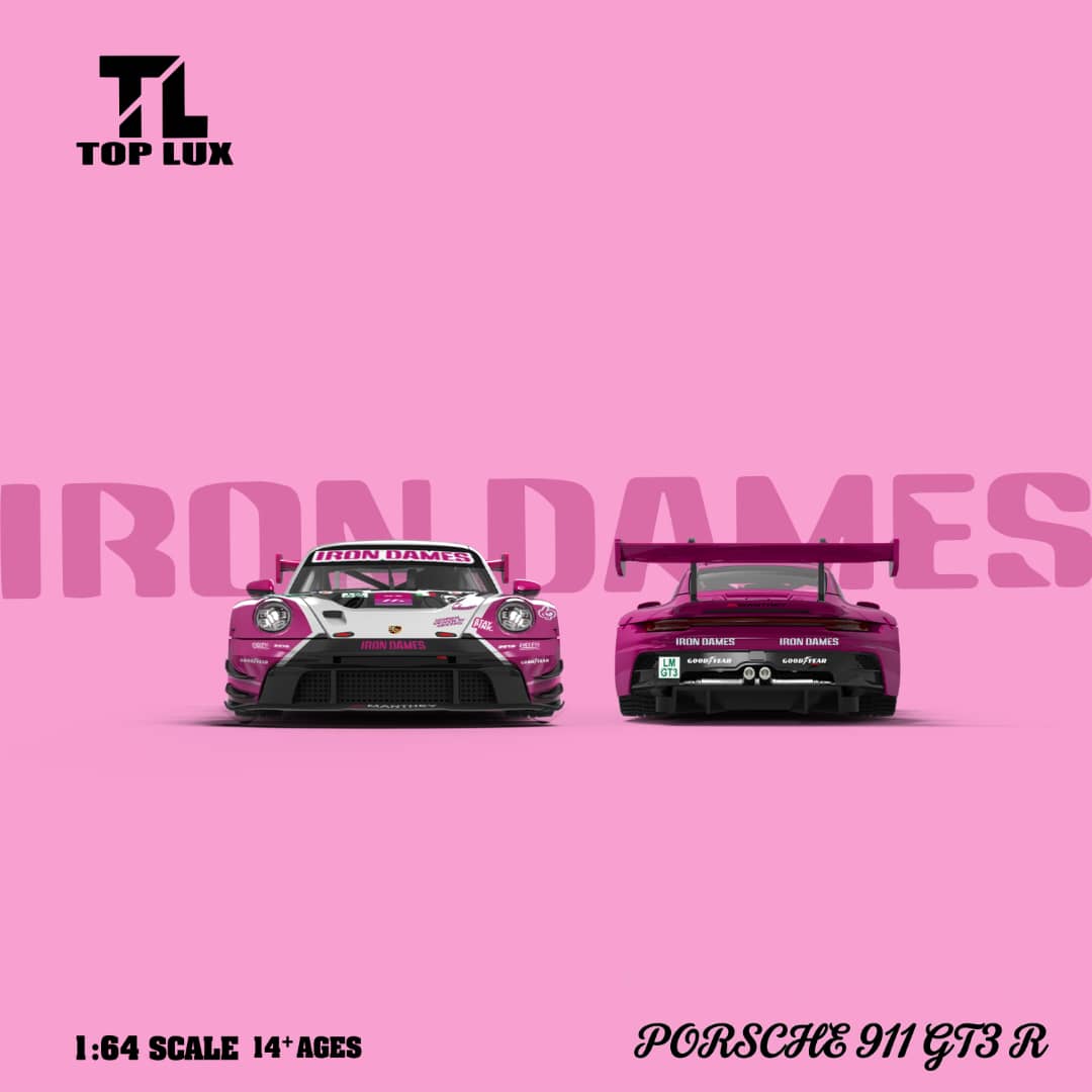 *PRE-ORDER* Porsche 911 GT3-R Iron Dames #85 Livery, 1:64 Scale