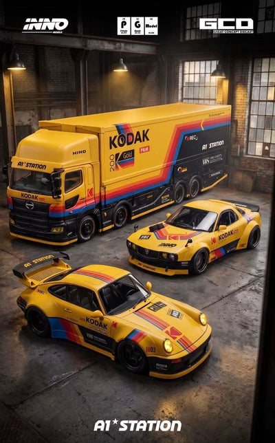 *APAXPO 2026* Porsche - Hino Truck - Chevrolet A1 Station Dinner Set (Limited to 300 Sets), 1:64 Scale