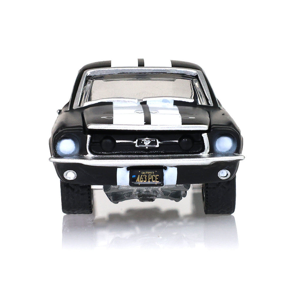 *PRE-ORDER* Hollywood Series 35 - Creed II (2018) - Adonis Creed's 1967 Ford Mustang Coupe  - Black with White Stripes Solid Pack, 1:64 Scale