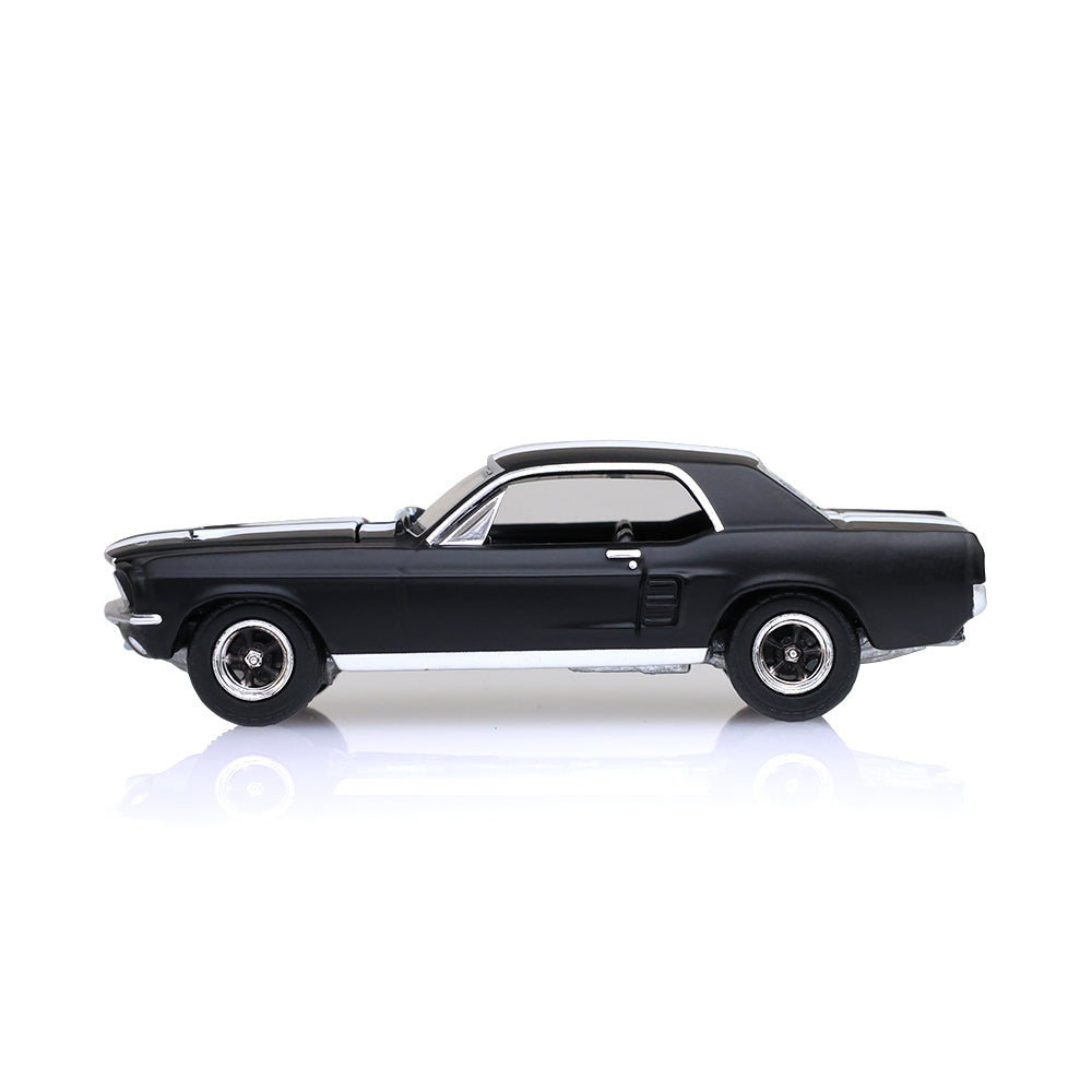 *PRE-ORDER* Hollywood Series 35 - Creed II (2018) - Adonis Creed's 1967 Ford Mustang Coupe  - Black with White Stripes Solid Pack, 1:64 Scale