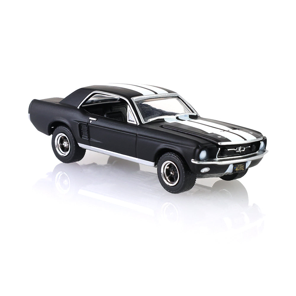 *PRE-ORDER* Hollywood Series 35 - Creed II (2018) - Adonis Creed's 1967 Ford Mustang Coupe  - Black with White Stripes Solid Pack, 1:64 Scale