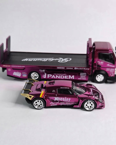 *HEC 2026* Pandem Lotus Elise Pandem Fuso-300 Rocket Bunny Racing, 1:64 Scale (Purple Chrome)