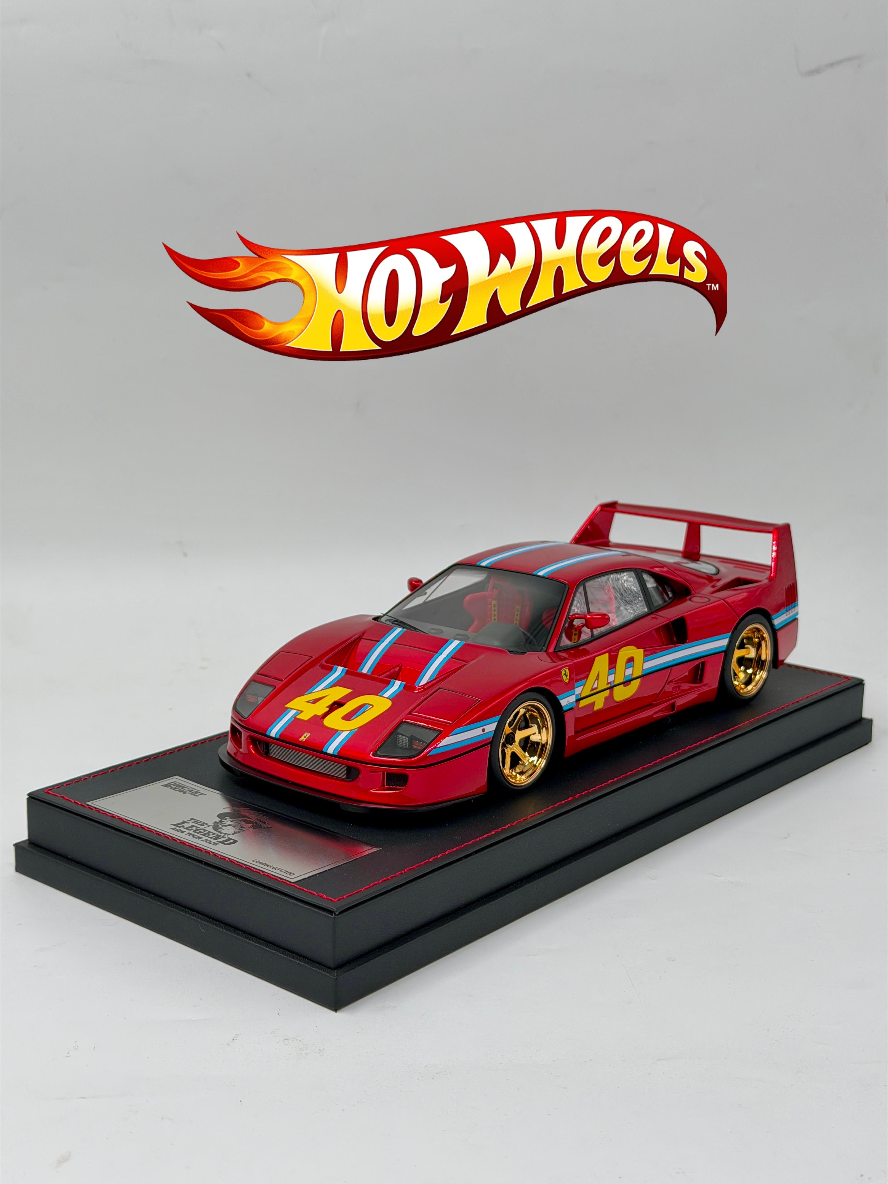 *PRE-ORDER* International Diecast Show The legend Asia Tour Ferrari F40 Resin (Limited to 100) 2026, 1:18 Scale (Red)