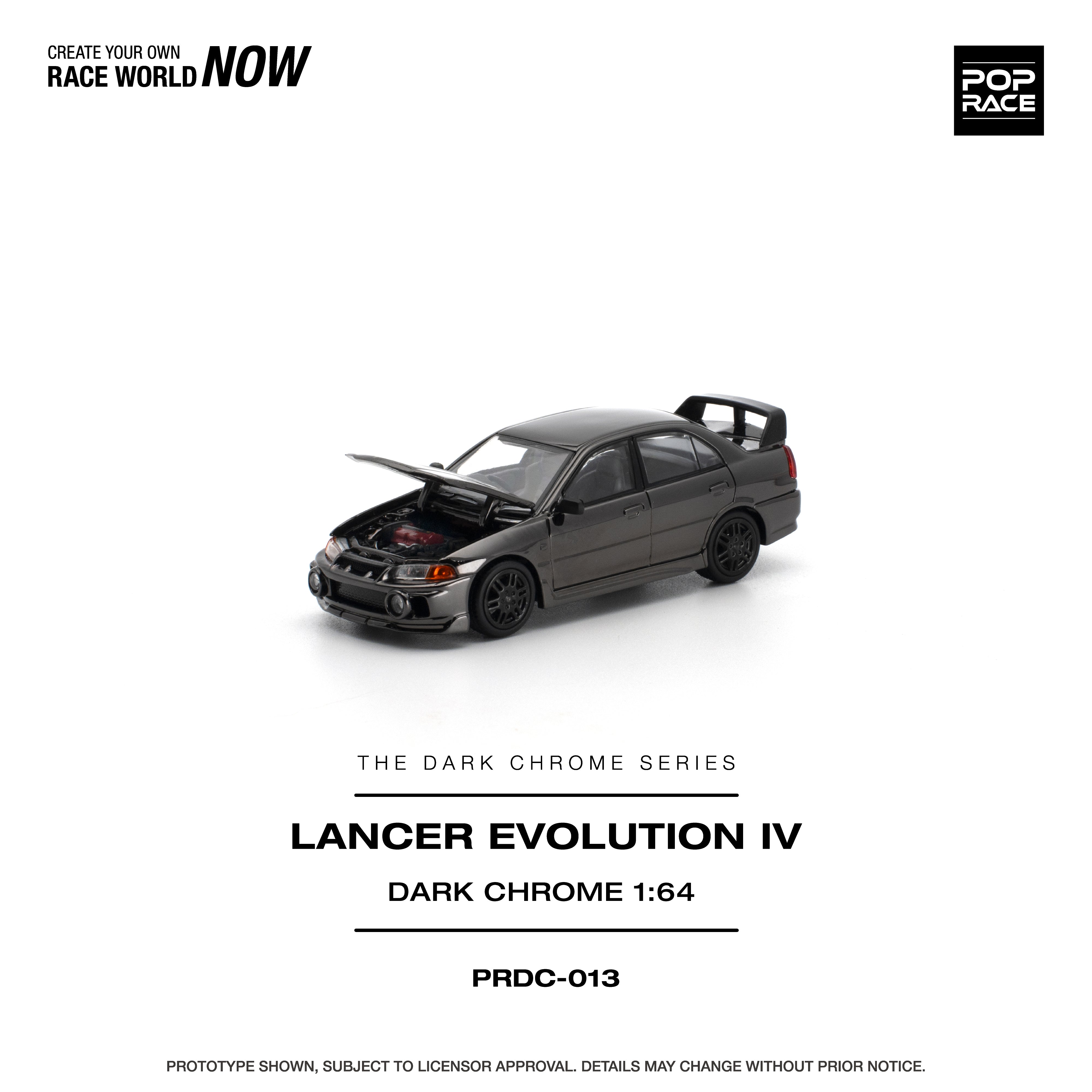 *PRE-ORDER* Lancer Evolution IV Dark Chrome, 1:64 Scale