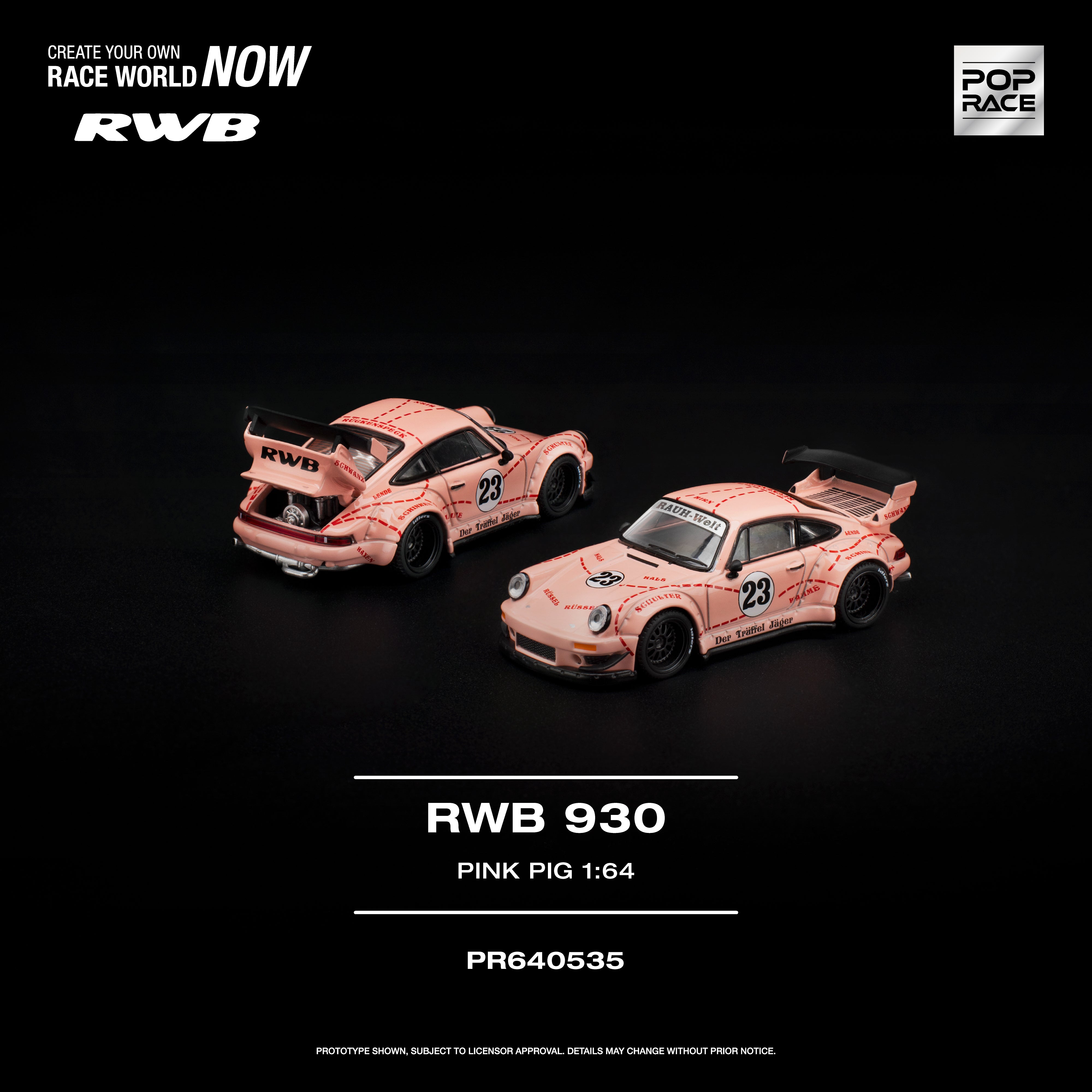 *PRE-ORDER* RWB 930 "PINK PIG", 1:64 Scale