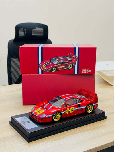 International Diecast Show The legend Asia Tour Ferrari F40 (Limited : 031/100) 2026,  1:18 Scale (Red)