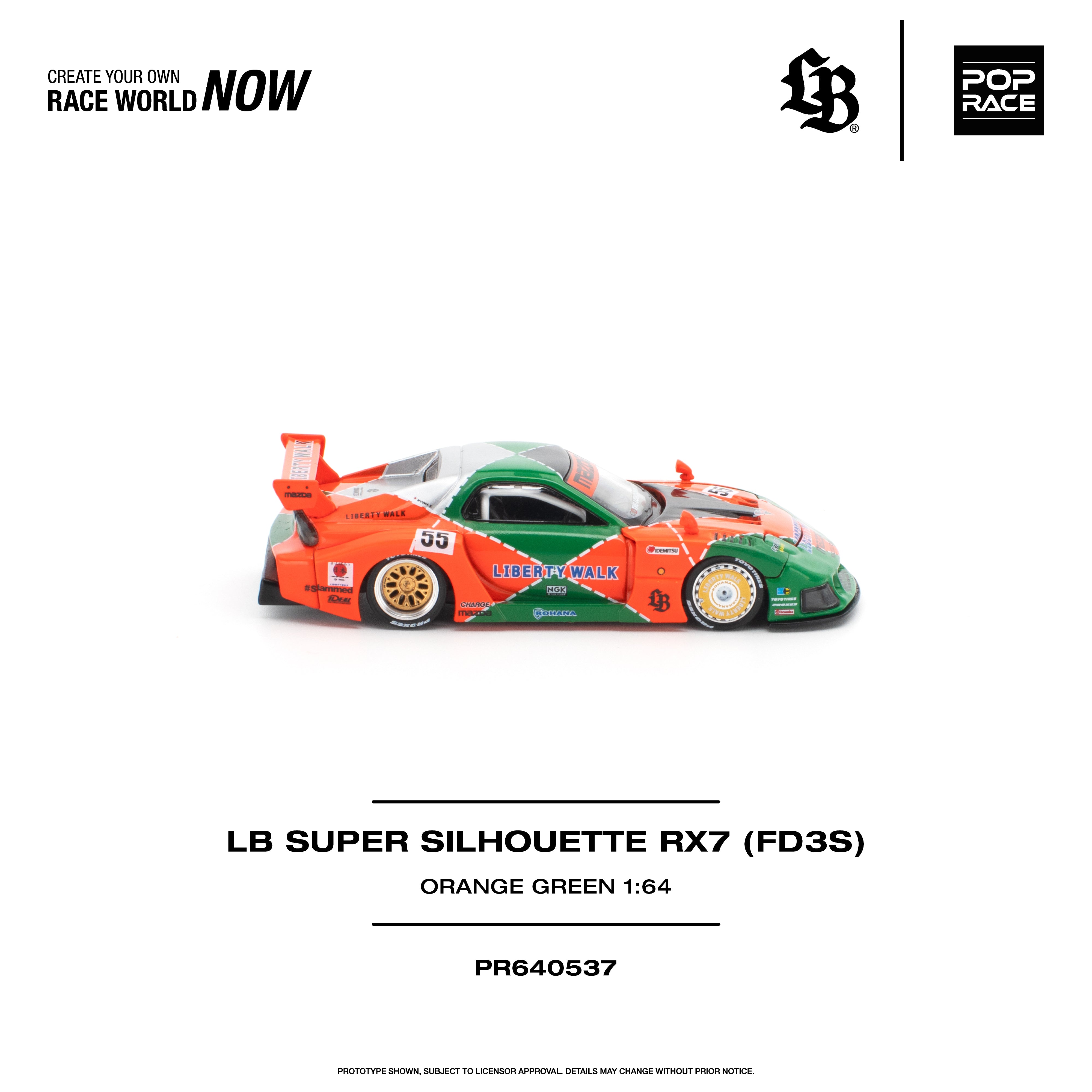 *PRE-ORDER* LB SUPER SILHOUETTE RX7 (FD3S), 1:64 Scale
