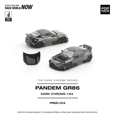 *PRE-ORDER* Pandem GR 86 Dark Chrome, 1:64 Scale