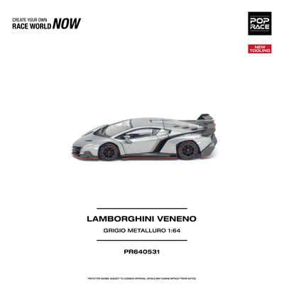 *PRE-ORDER* Lamborghini Veneno Grigio Metalluro, 1:64 Scale