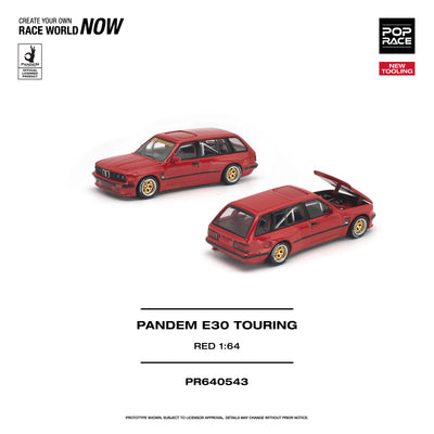 *PRE-ORDER* Pandem E30 Touring, 1:64 Scale (Red)