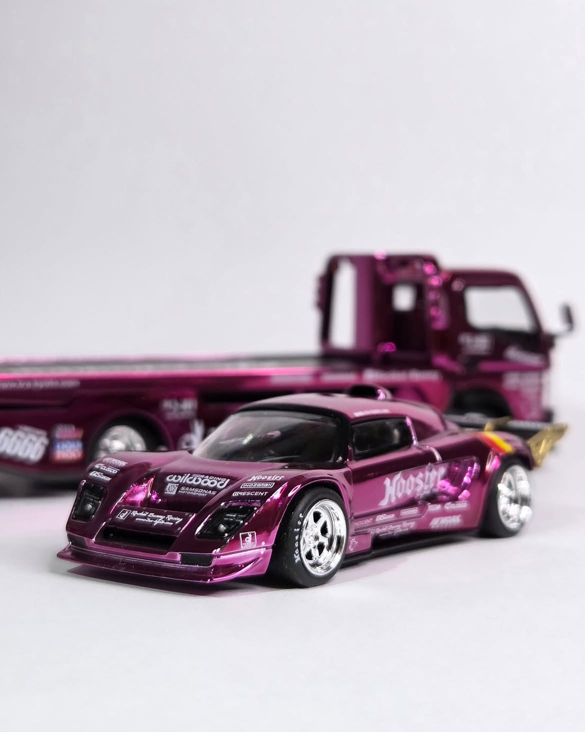 *HEC 2026* Pandem Lotus Elise Pandem Fuso-300 Rocket Bunny Racing, 1:64 Scale (Purple Chrome)