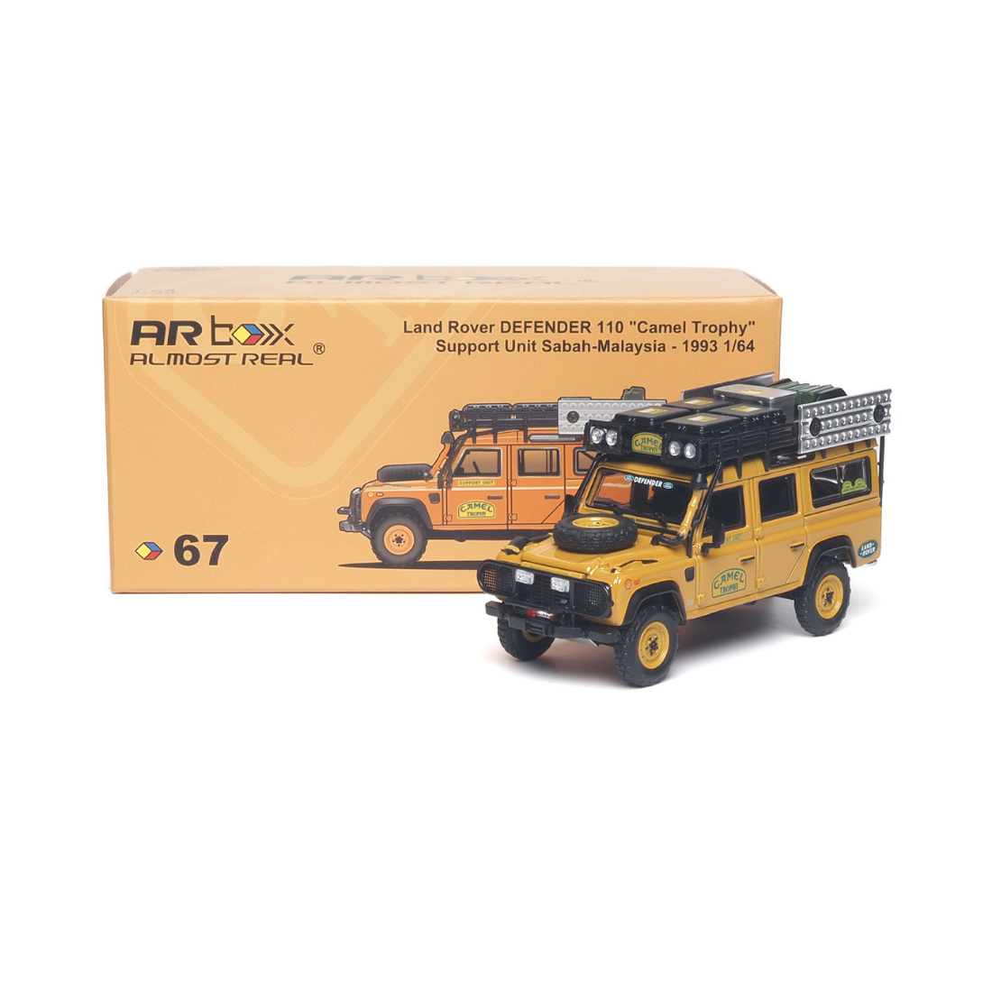 *PRE-ORDER* Land Rover DEFENDER 110 "Camel Trophy" Support Unit Sabah-Malaysia - 1993, 1:64 Scale