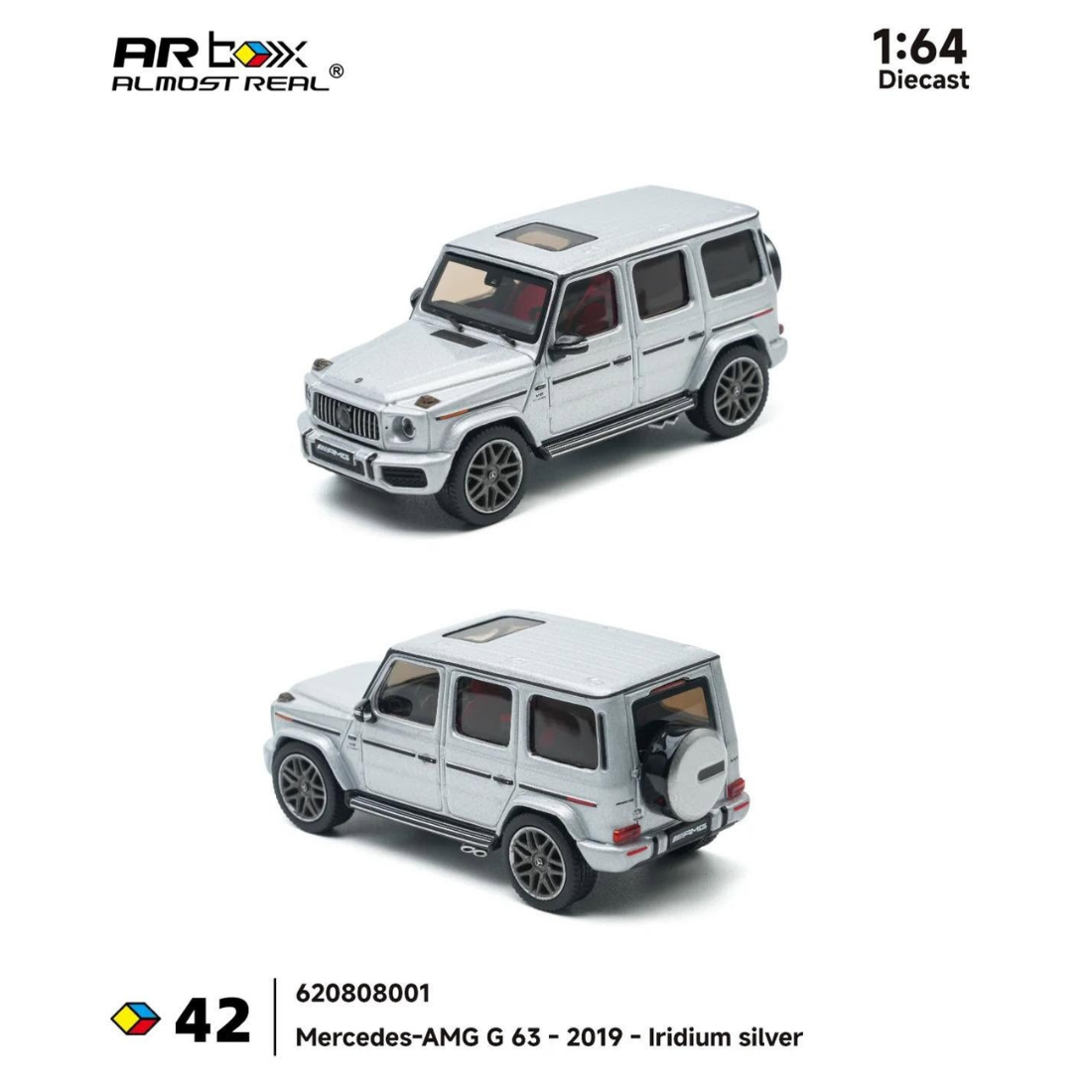 Mercedes AMG G-63 iridium, 1:64 Scale (Silver)