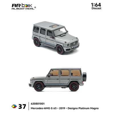 Mercedes AMG G-63 Designo Platinum Magno, 1:64 Scale