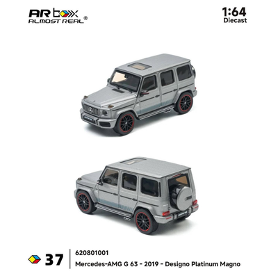 Mercedes AMG G-63 Designo Platinum Magno, 1:64 Scale