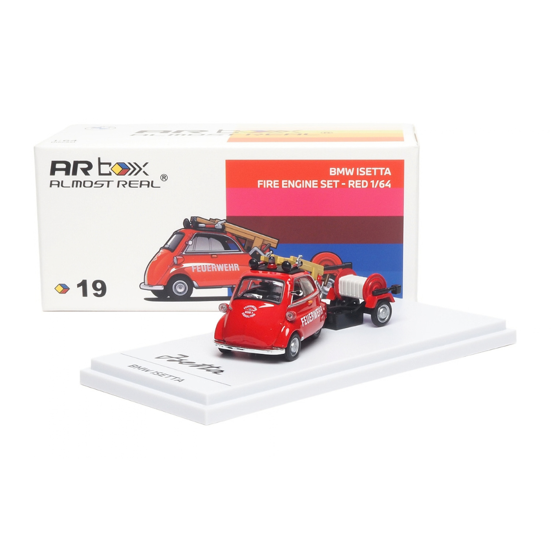 *PRE-ORDER* BMW lsetta Fire Engine set, 1:64 Scale (Red)