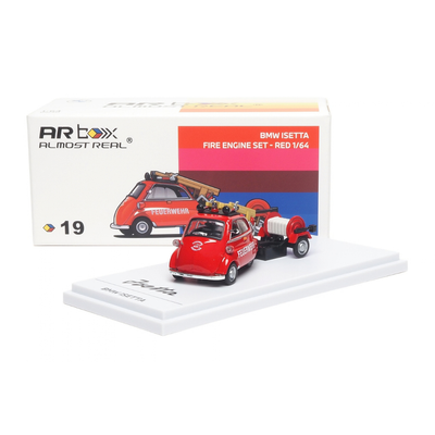 *PRE-ORDER* BMW lsetta Fire Engine set, 1:64 Scale (Red)