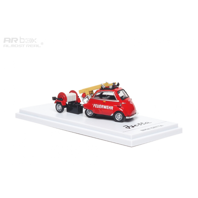 *PRE-ORDER* BMW lsetta Fire Engine set, 1:64 Scale (Red)