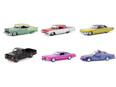 California Lowriders Series 7 (6 pack assortment), 1:64 Scale