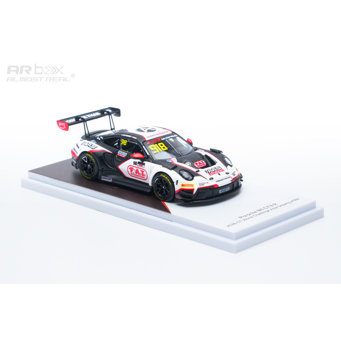 *PRE-ORDER* Porsche 911 GT3 R – GT World Challenge Asia Sepang #918 2026 , 1:64 Scale