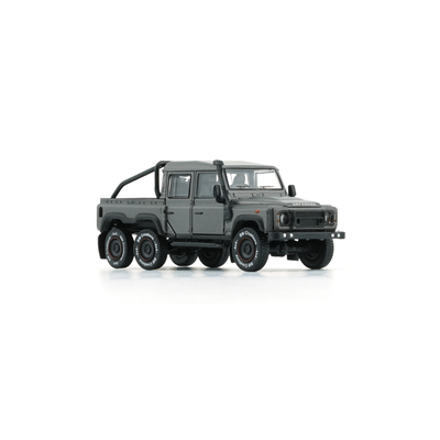 Land Rover Defender 110 PickUp 6x6 Acc Pack 2016, 1:64 Scale (Dark Grey / Silver)