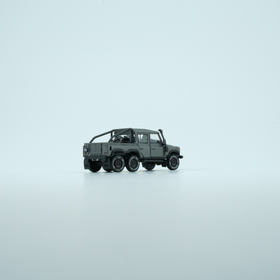 Land Rover Defender 110 PickUp 6x6 Acc Pack 2016, 1:64 Scale (Dark Grey / Silver)