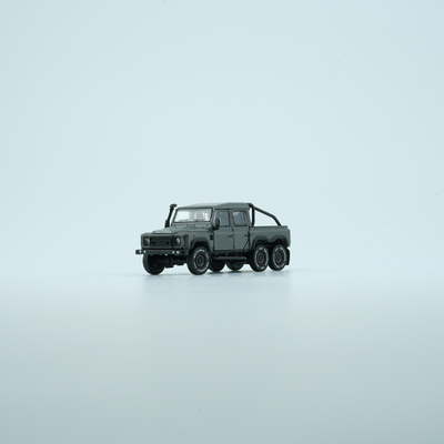 Land Rover Defender 110 PickUp 6x6 Acc Pack 2016, 1:64 Scale (Dark Grey / Silver)