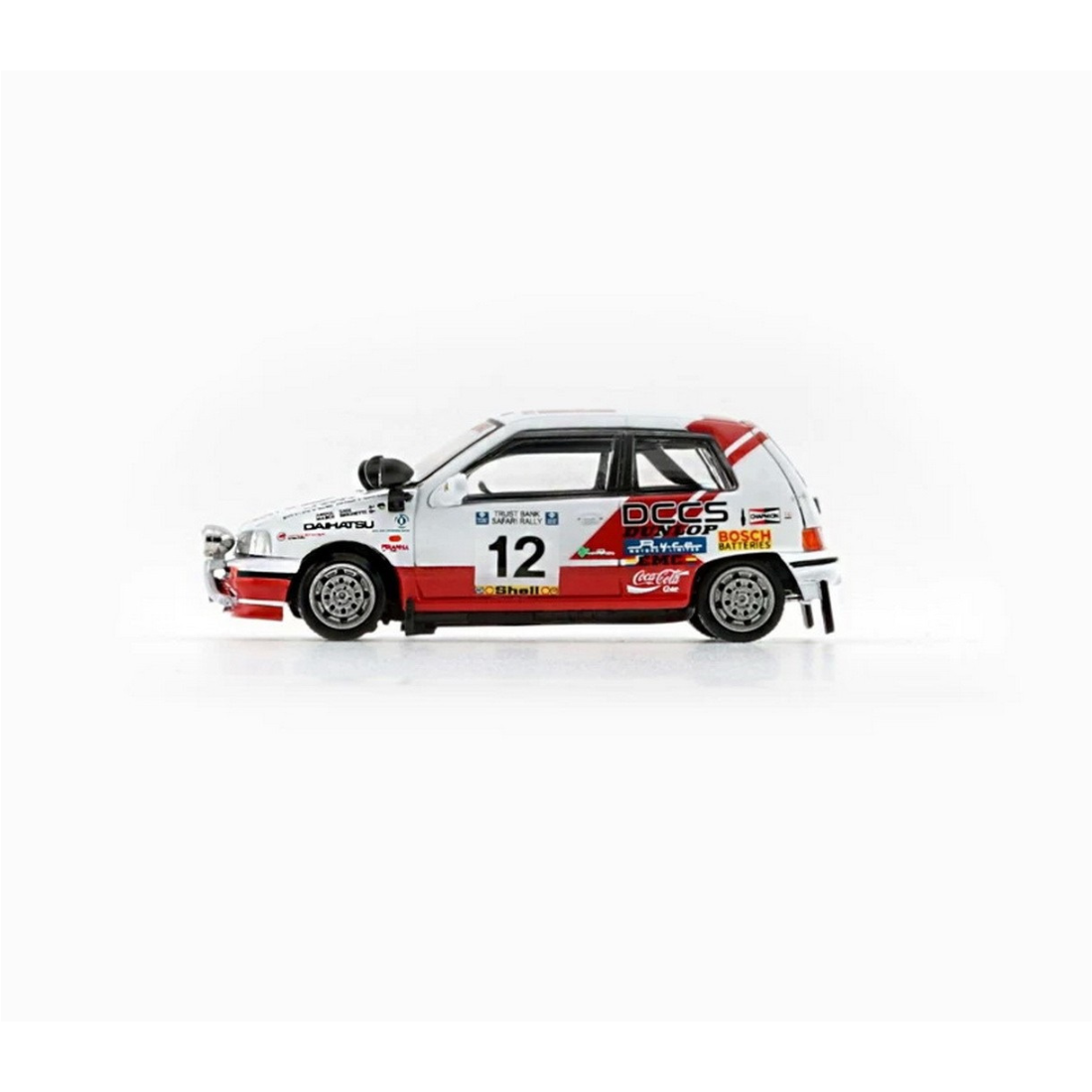 Premium scale diecast model car  – *PRE-ORDER* Daihatsu Charade -The Winner of '92 Safari Rally Group A Class 5 and 3rd of '93 Class 7, 1:64 Scale Collectible