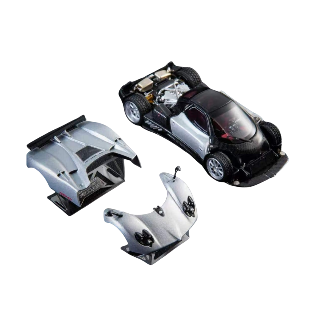Premium scale diecast model car  – *PRE-ORDER* Pagani Zonda F Grigio Mercurio 2005 , 1:64 Scale Collectible