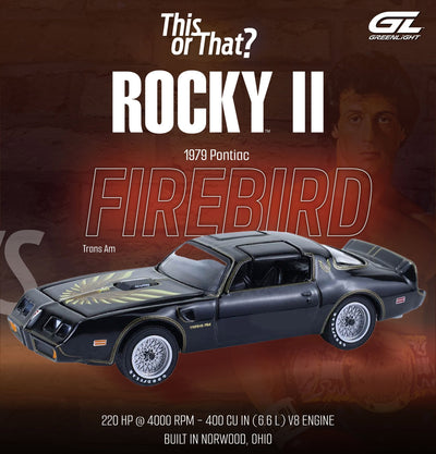 Rocky II (1979) - 1979 Pontiac Firebird Trans Am Solid Pack, 1:64 Scale