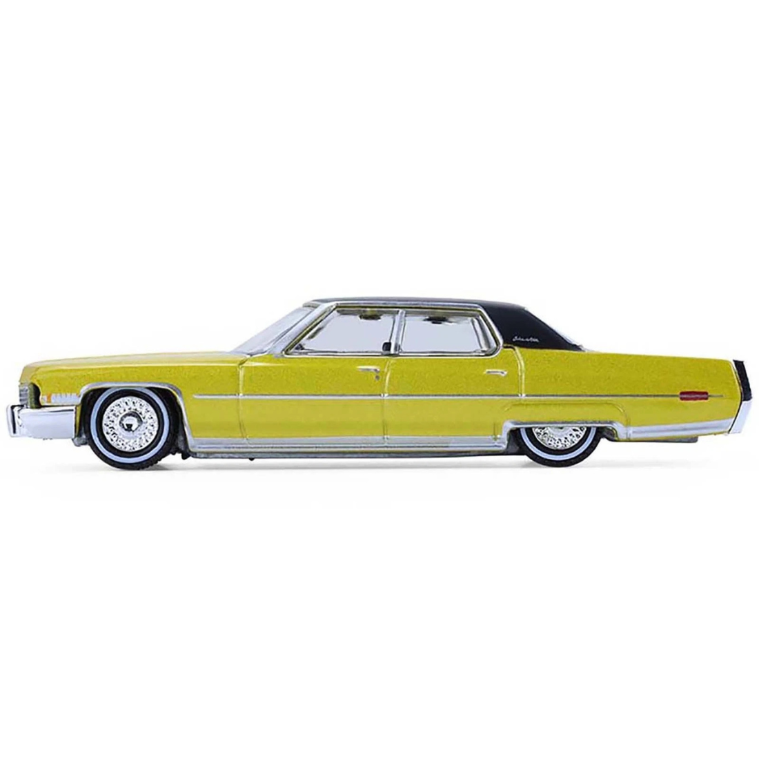 *PRE-ORDER* Cadillac Sedan Deville Lowrider Gold Metallic with Black Top 1971 , 1:64 Scale