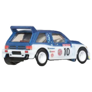 Premium scale diecast model car  – Car Culture HW Rally MG Metro 6R4, 1:64 Scale (White) Collectible