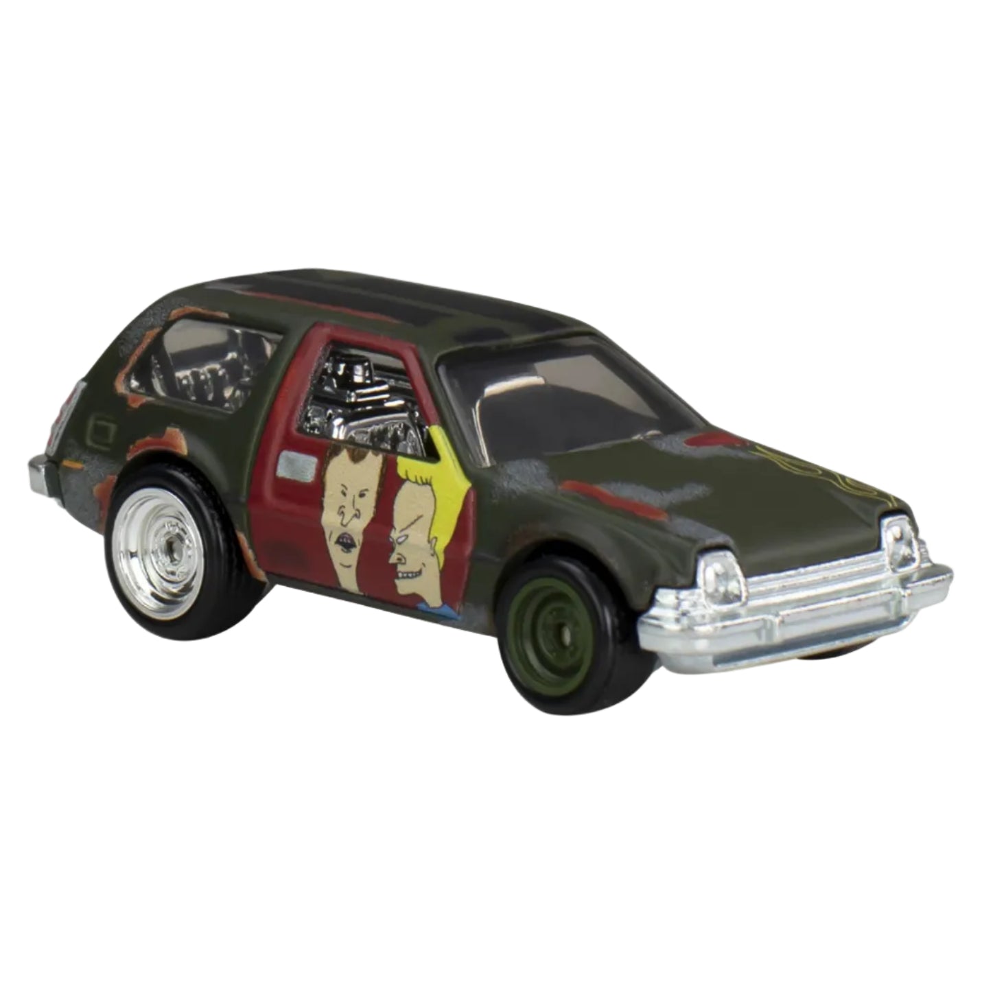 Premium scale diecast model car  – Pop Culture '77 Packin Pacer, 1:64 Scale (Green) Collectible