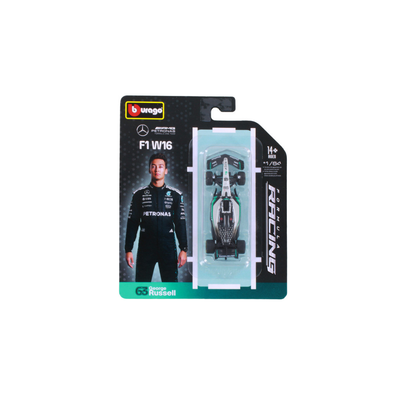 F1 W16 Mercedes-AMG PETRONAS Formula One Team #63 (George Russell), 1:64 Scale